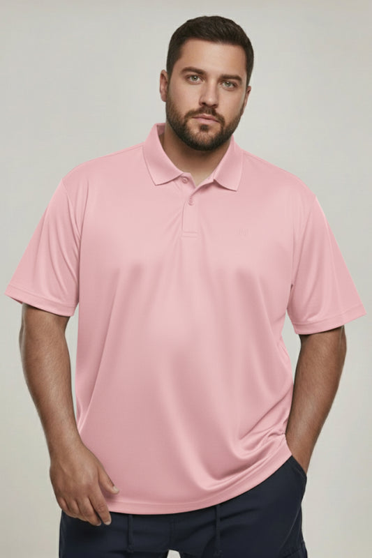 Mauve - Smart Tech Polo Plus Size