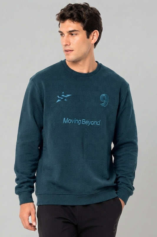 British Green - Luxe Grid Sweatshirt