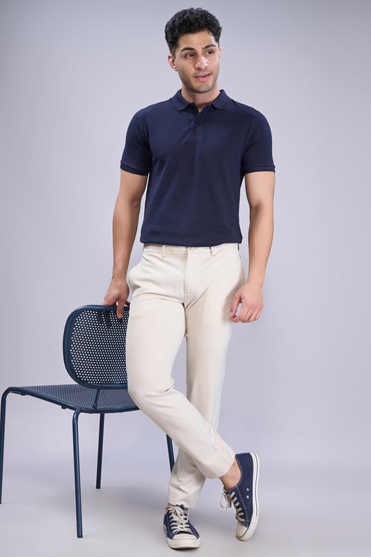 Teal Navy - Cotton Pique Polo