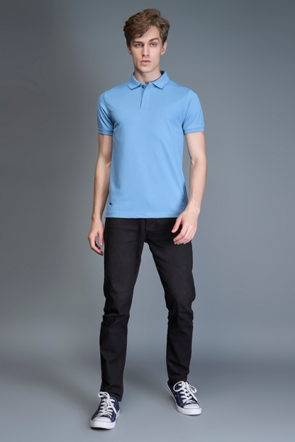 Air Blue - Smart Tech Textured Polo Maxzone Clothing