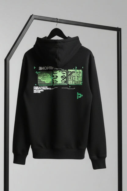 Black Nonebyte - Full Sleeve Hoodie