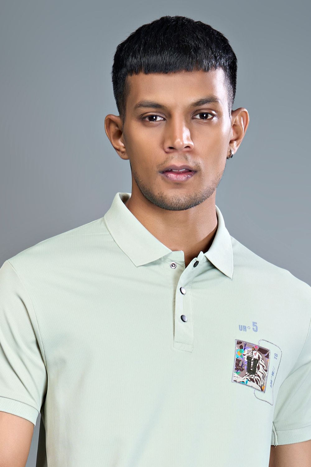 3 Buttons Polo Tshirt - Fern Green  Maxzone Clothing   