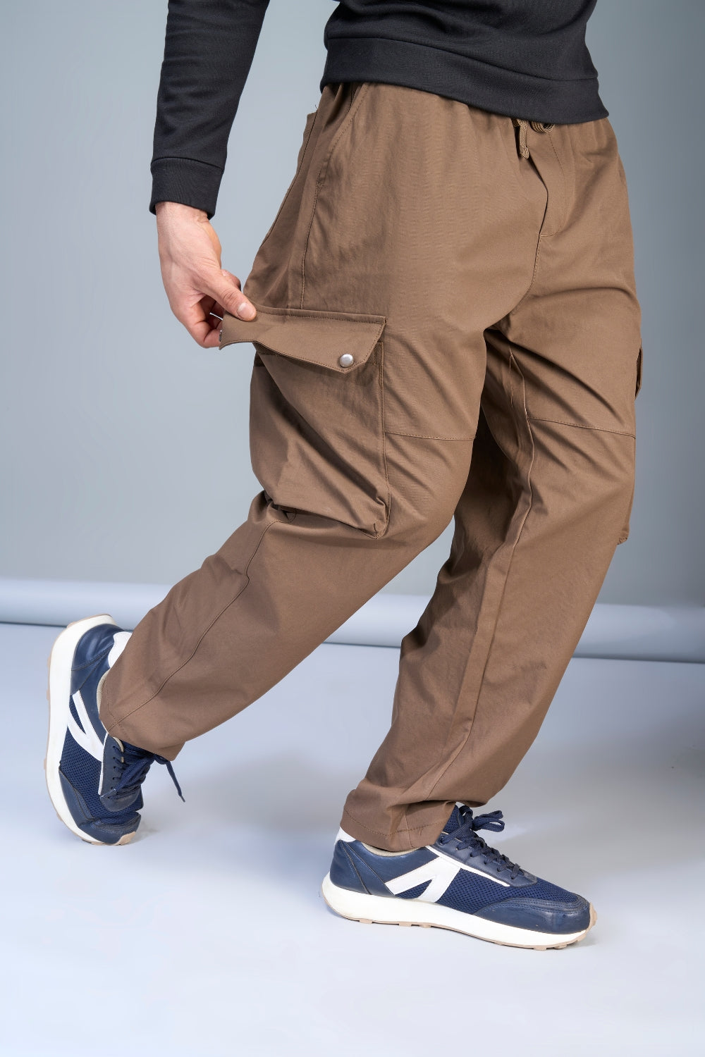 Brown Korean Cargo Cargo pants Maxzone Clothing   