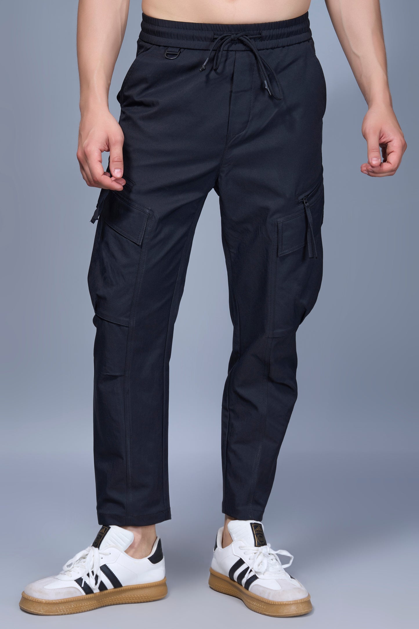 Black Korean Cargo Maxzone Clothing