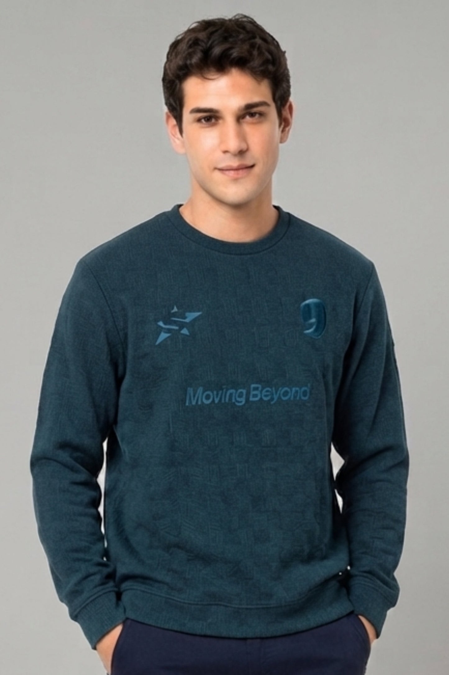 British Green - Luxe Grid Sweatshirt