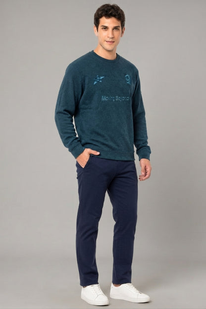 British Green - Luxe Grid Sweatshirt