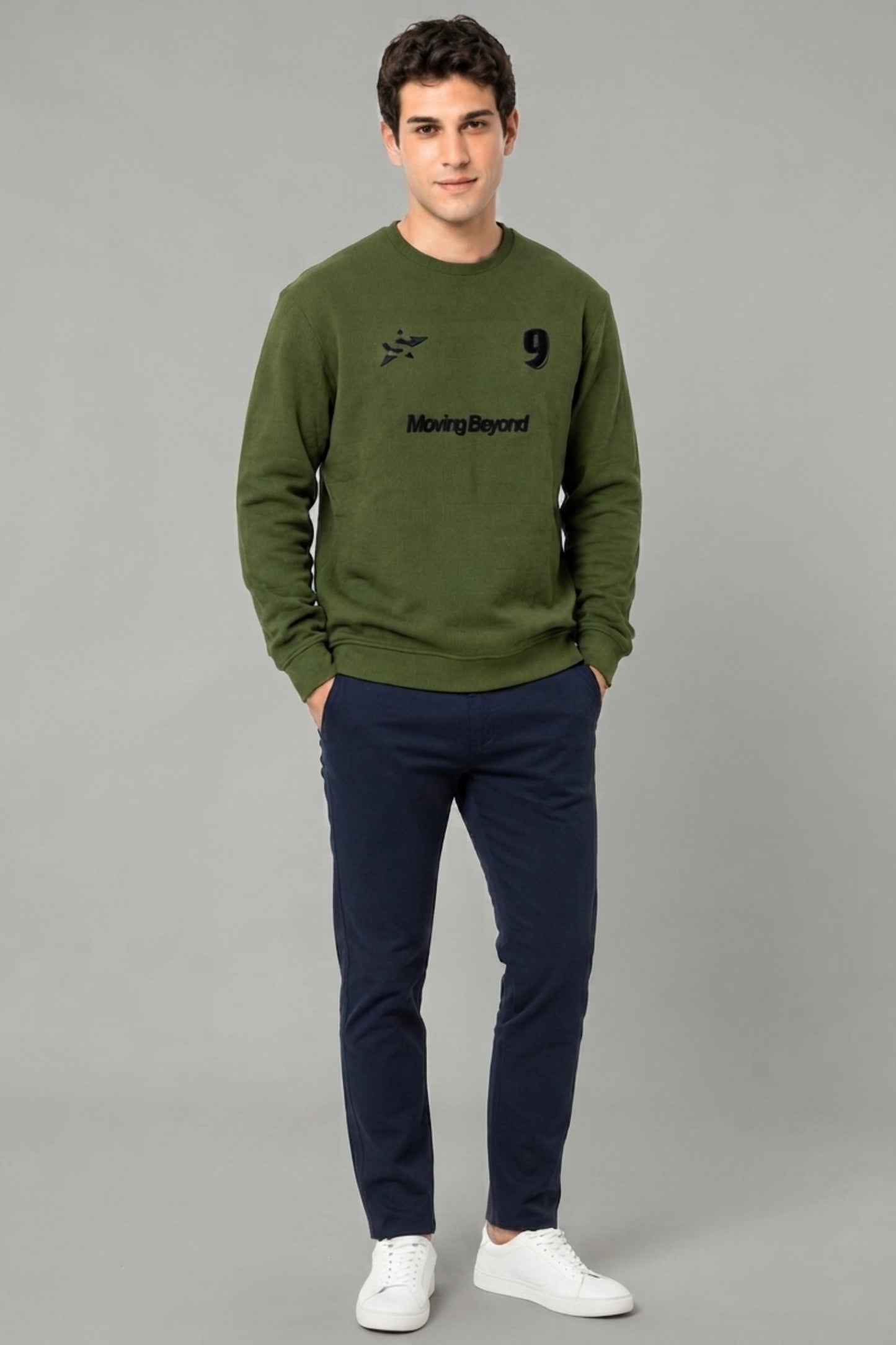 Green - Luxe Grid Sweatshirt