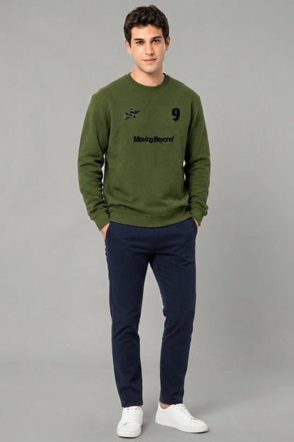 Green - Luxe Grid Sweatshirt