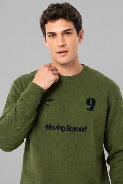 Green - Luxe Grid Sweatshirt