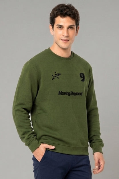 Green - Luxe Grid Sweatshirt