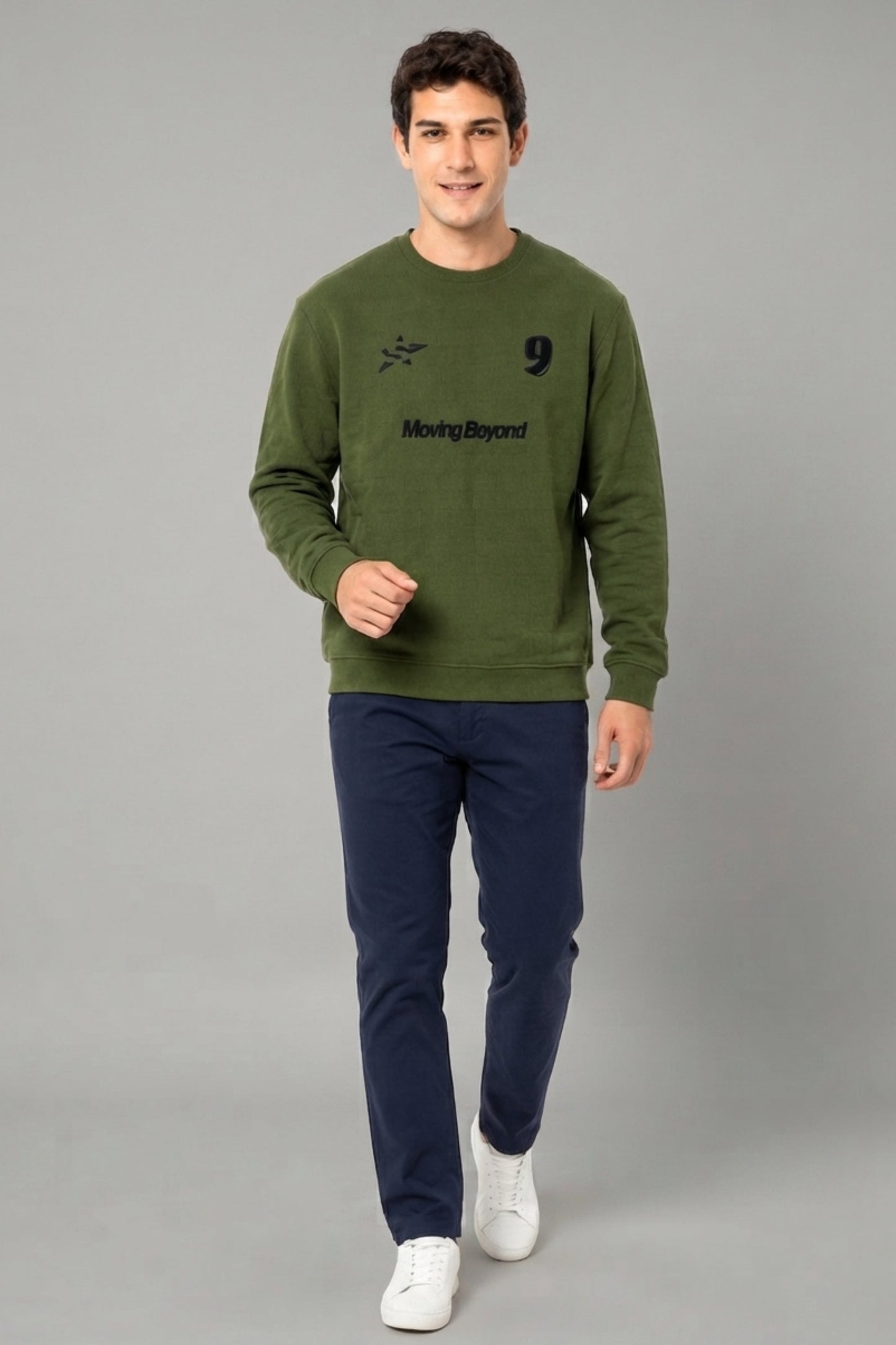 Green - Luxe Grid Sweatshirt