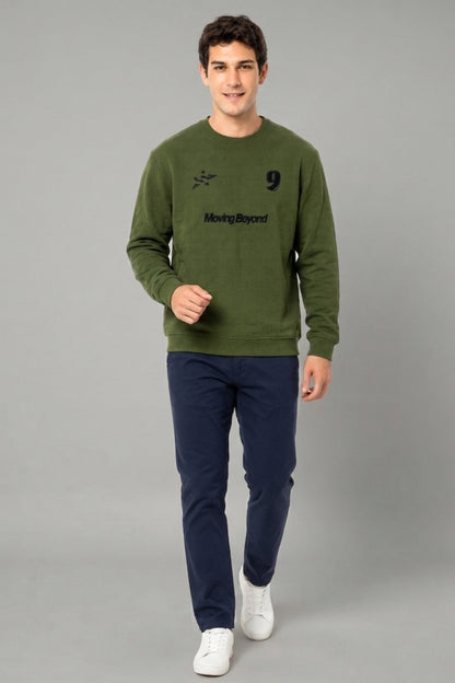 Green - Luxe Grid Sweatshirt