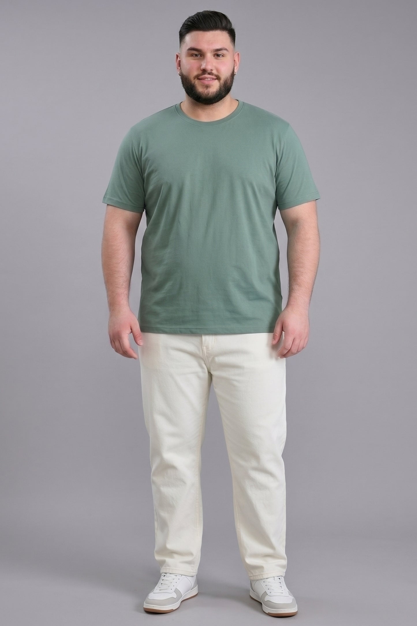 Light Green Cotton IQ Basics Plus Size