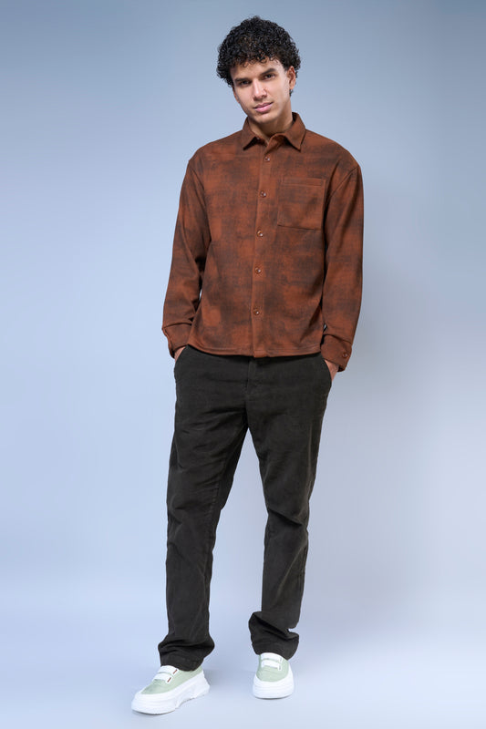 Burnt Orange - Hue Shirt Shirts Maxzone Clothing M