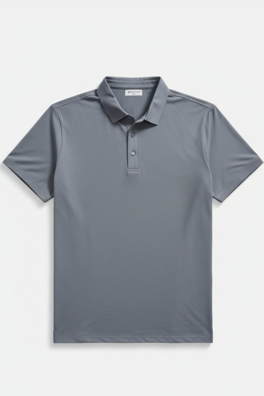 Dark Grey - Stitchless Polo T-shirt