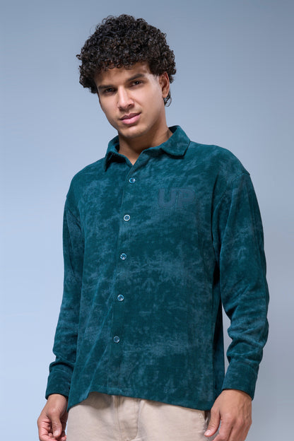 British Green - Printed Hue Shirt Shirts Maxzone Clothing