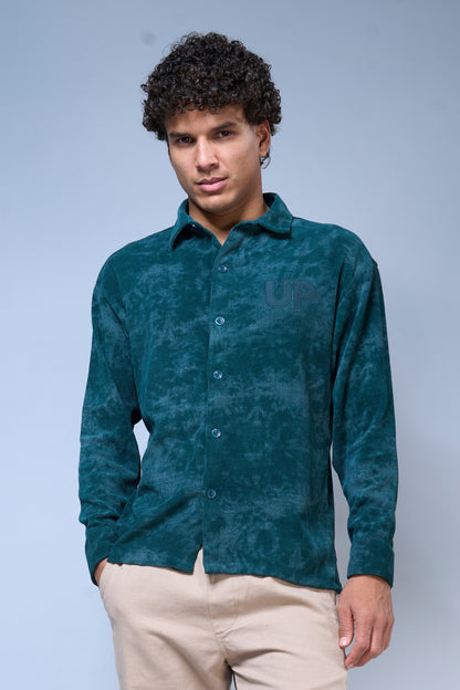 British Green - Printed Hue Shirt Shirts Maxzone Clothing