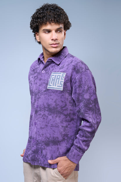 Mauve - Printed Hue Shirt Shirts Maxzone Clothing