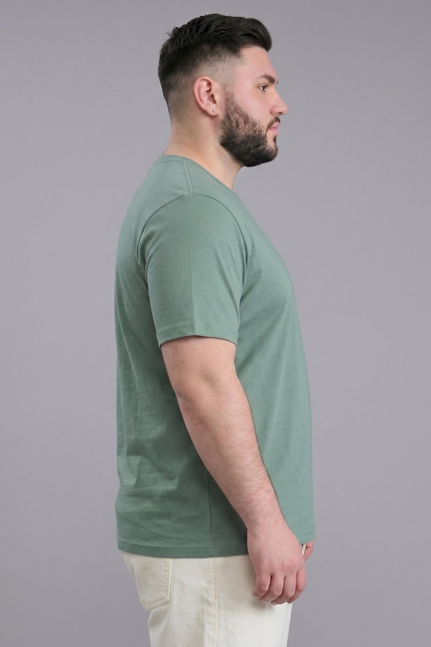 Light Green Cotton IQ Basics Plus Size