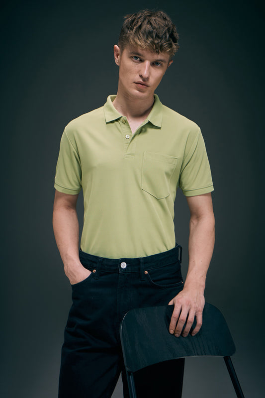 Spring Green - Smart Tech Pocket Polo