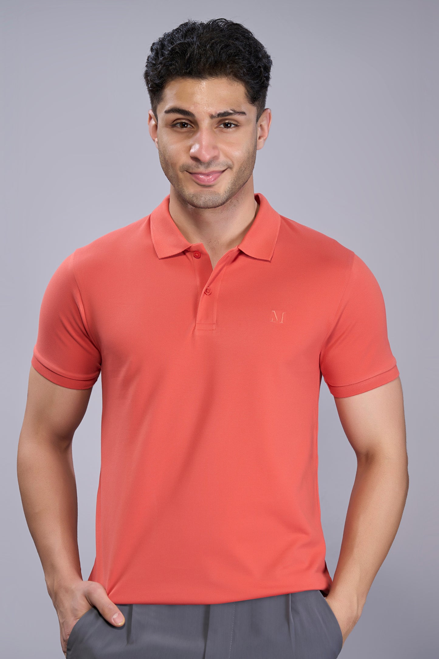 Carrot - Cotton Pique Polo