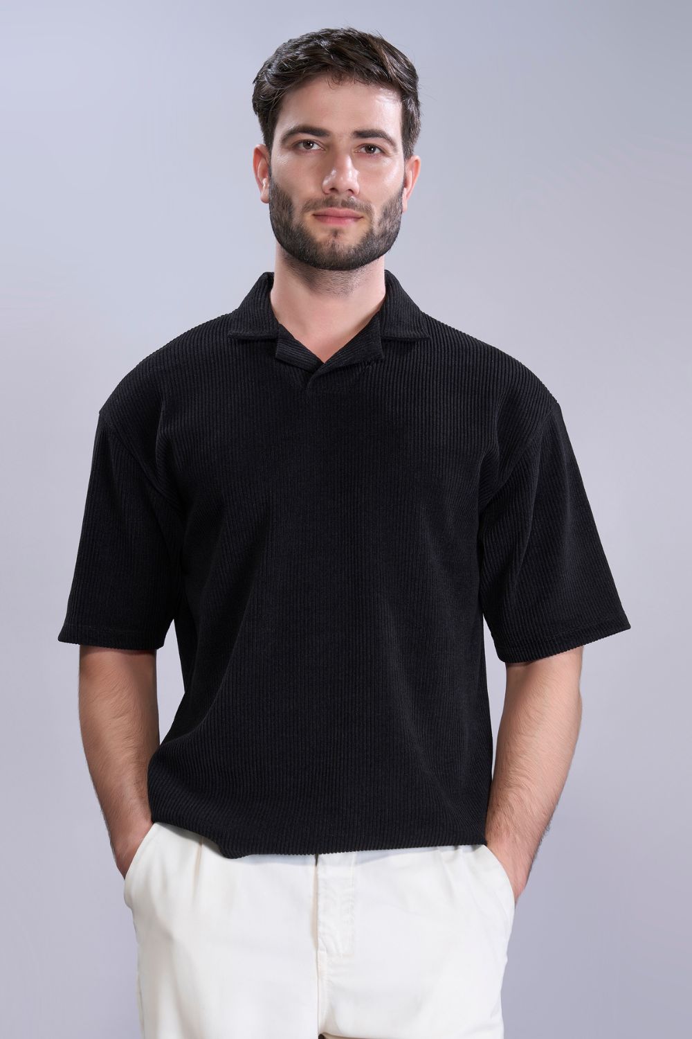 Black - Old Money Knit Polo