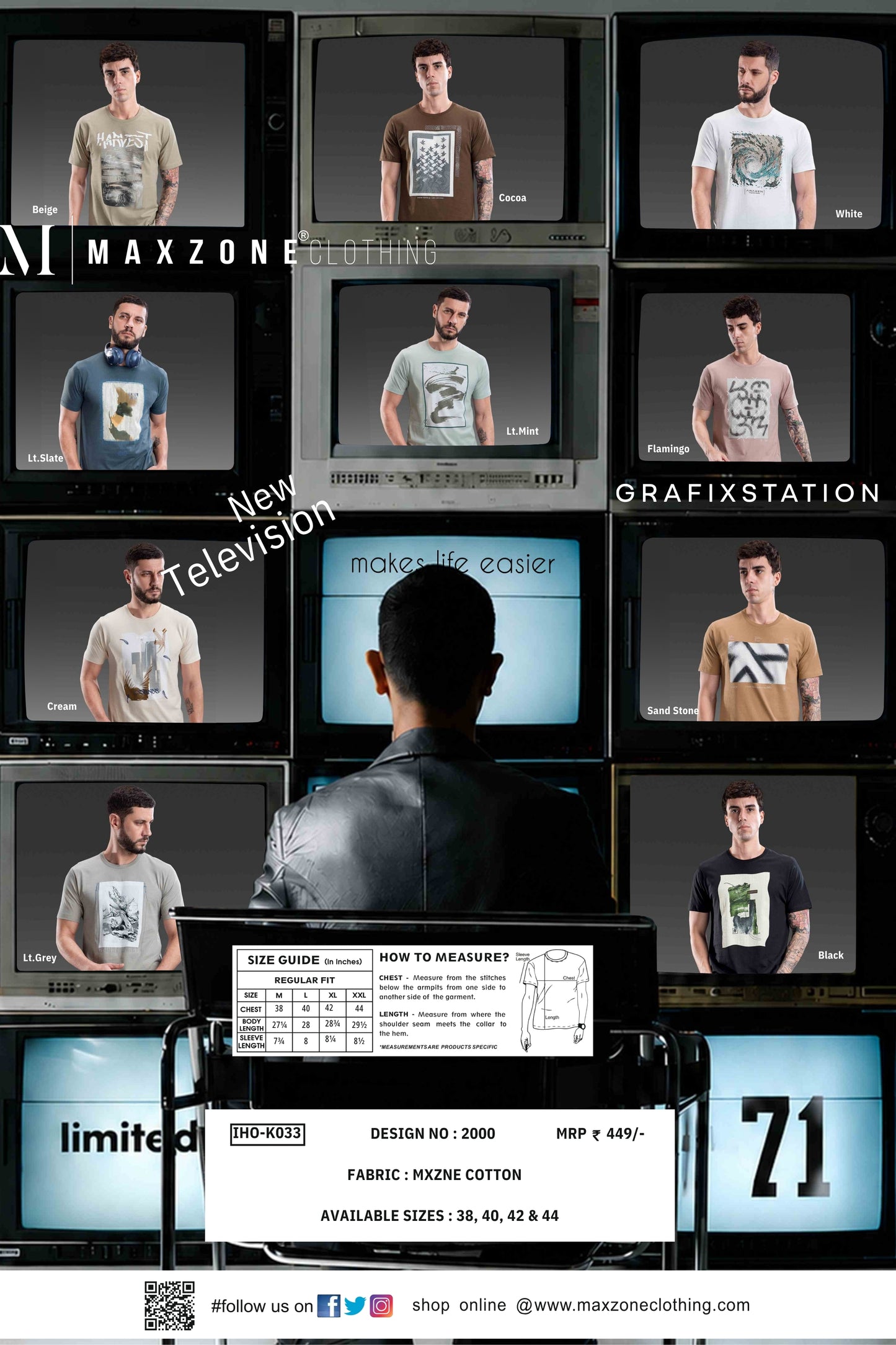 Grafixstation T-shirt Pack of 100