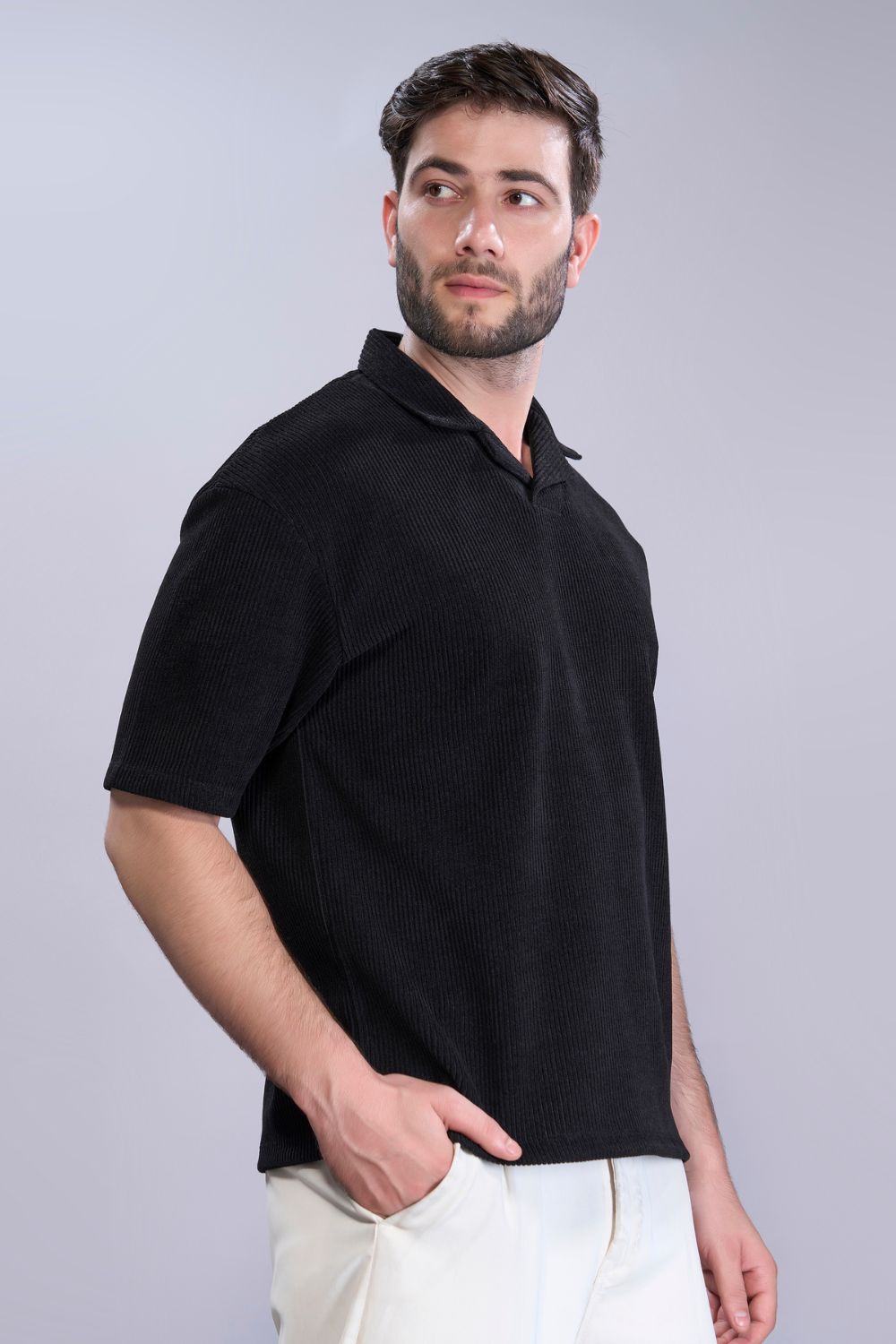 Black - Old Money Knit Polo