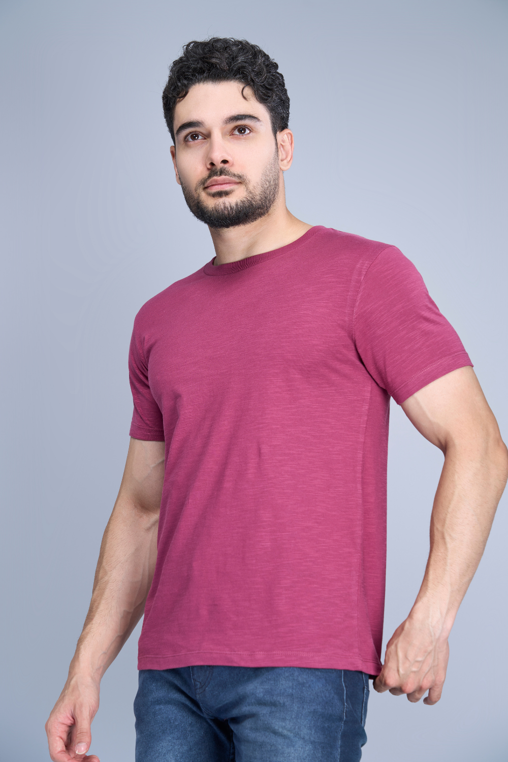 Obsession Solid Cranberry T-Shirt T-shirts Maxzone Clothing 38/M  