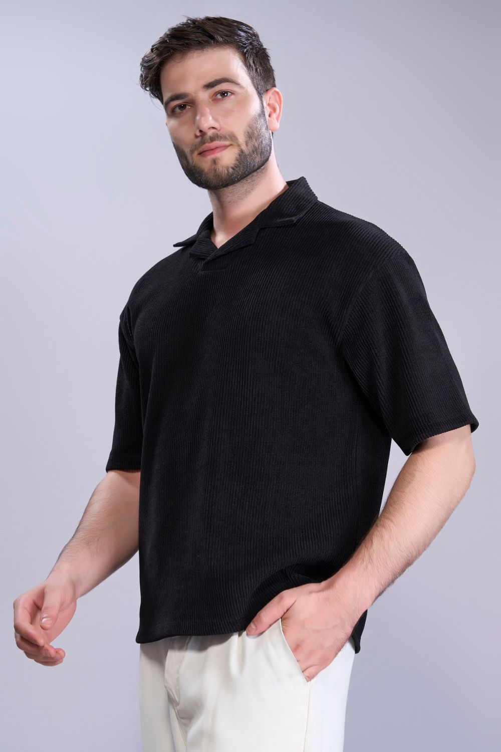 Black - Old Money Knit Polo