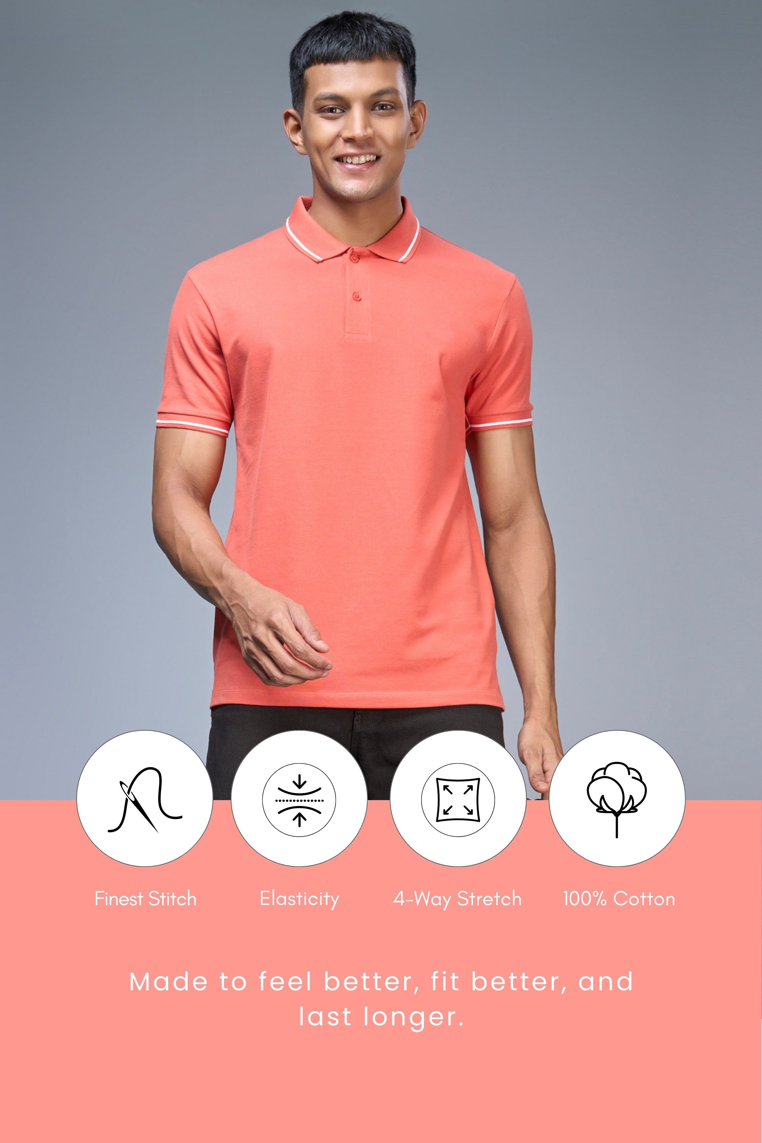 Identity Polo 2.0 - Carrot – Maxzone Clothing