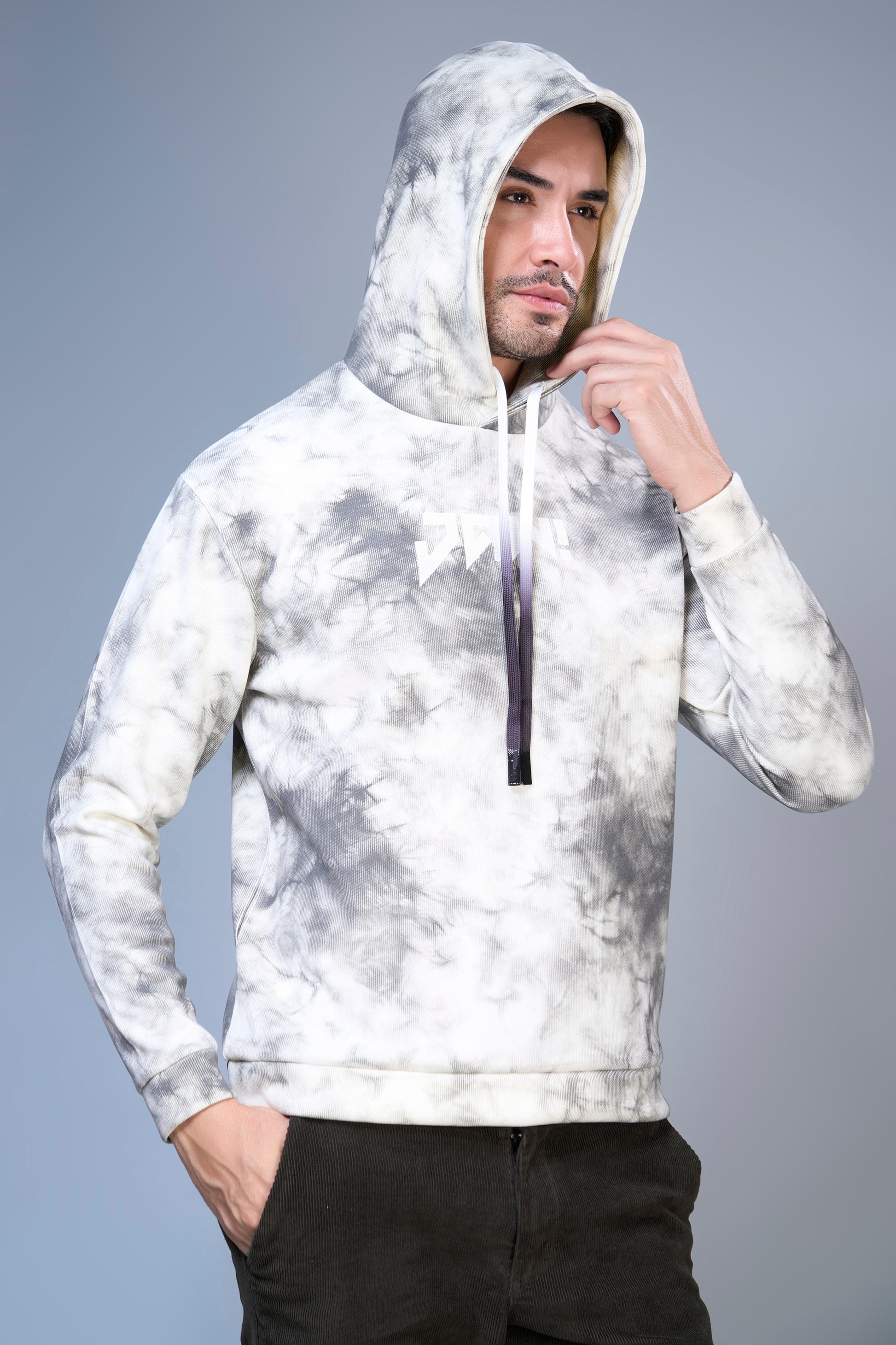 White - Smoky Hoodie Hoodies Maxzone Clothing