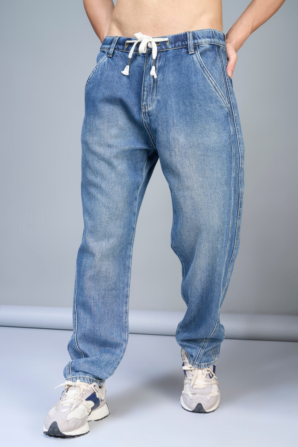 Light Blue Jeans Denim Maxzone Clothing   