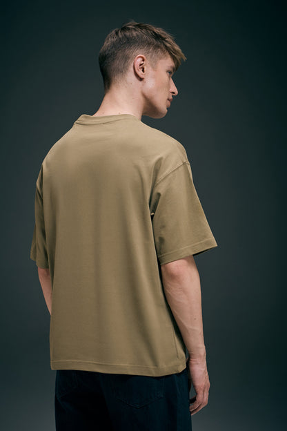 Olive - Oversized drop shoulder Oversized Maxzone Clothing