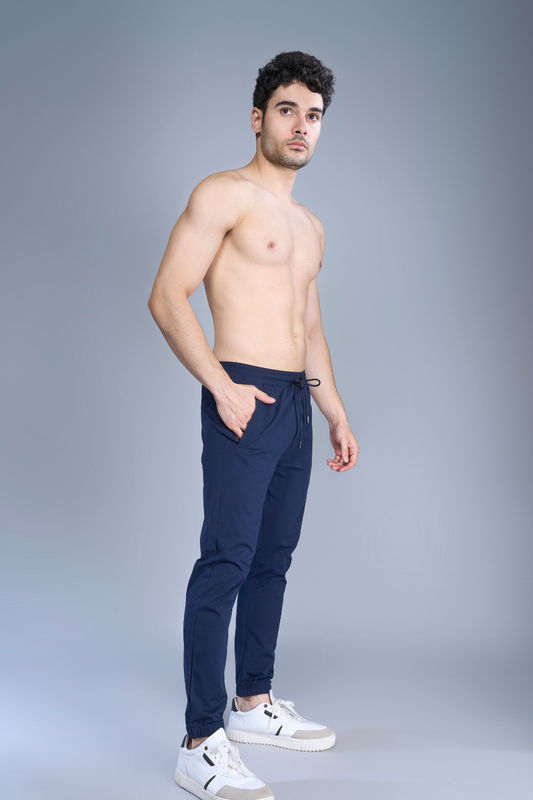 Shop Men's Reasonable Active Teal-Navy Track Pants Maxzone Clothing