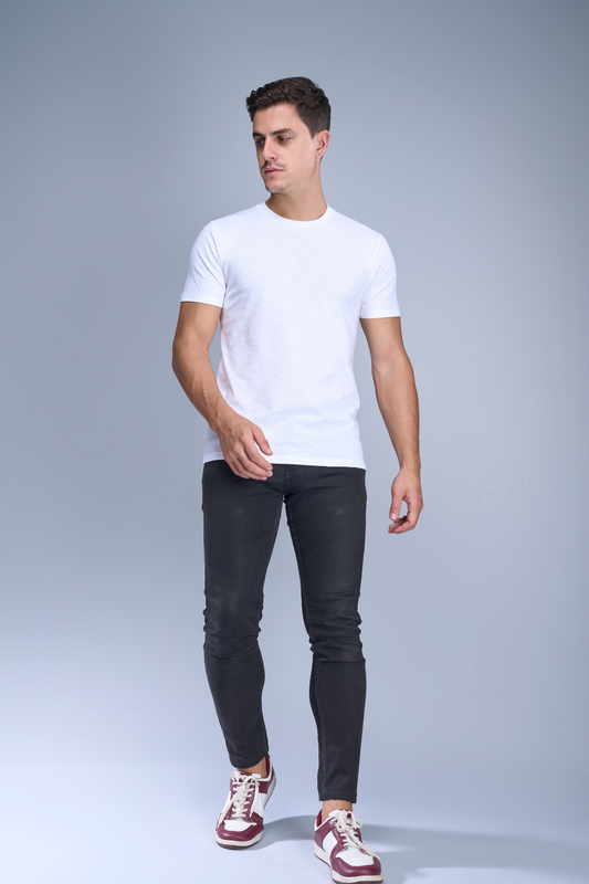 Shop Men's (Obssession) Solid White T-shirt-front Maxzone Clothing