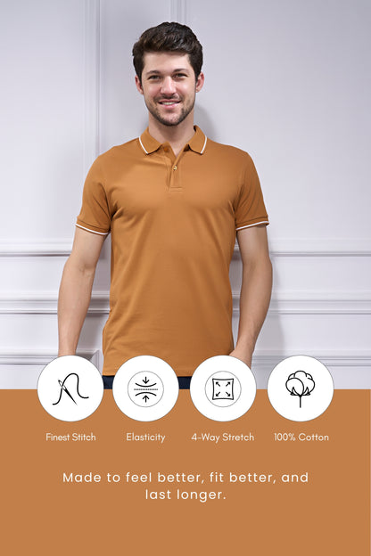 Identity Polo 2.0 - Caramel