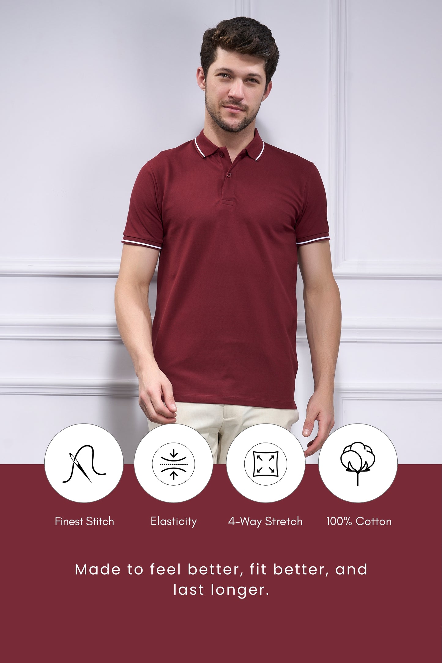 Identity Polo 2.0 - Maroon