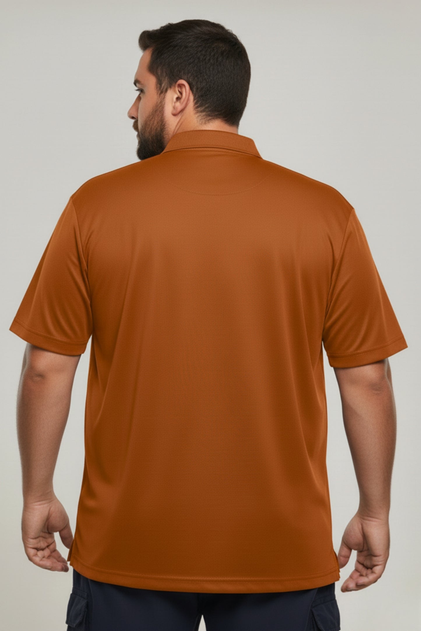 Caramel - Smart Tech Polo Plus Size