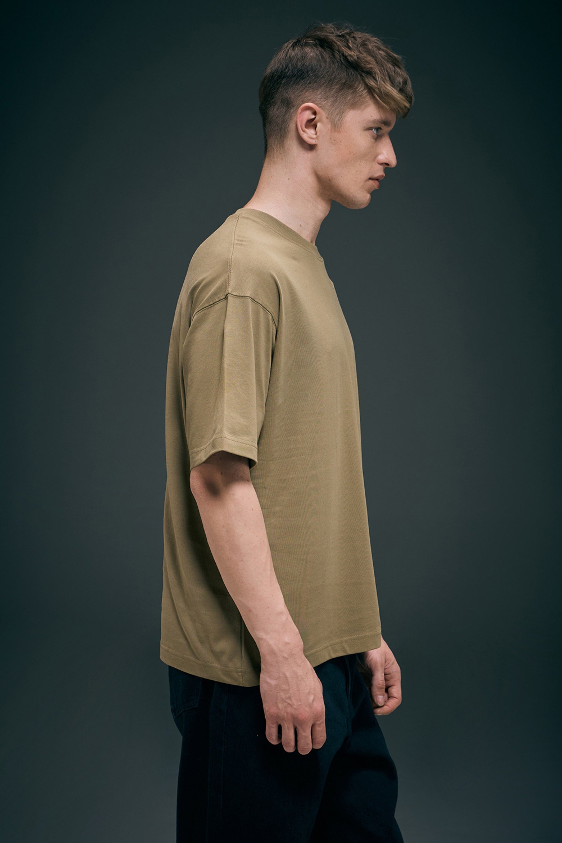 Olive - Oversized drop shoulder Oversized Maxzone Clothing