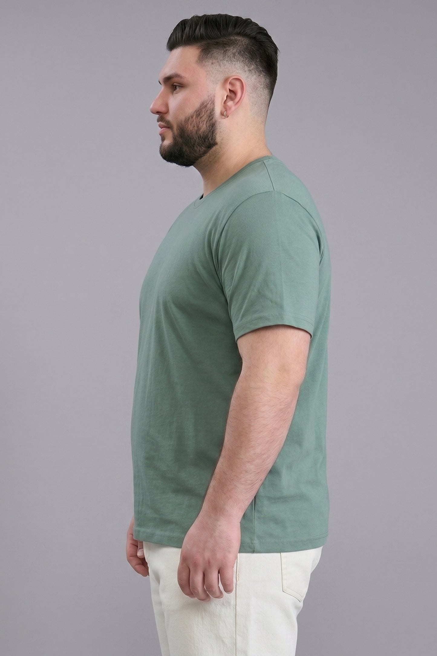 Light Green Cotton IQ Basics Plus Size