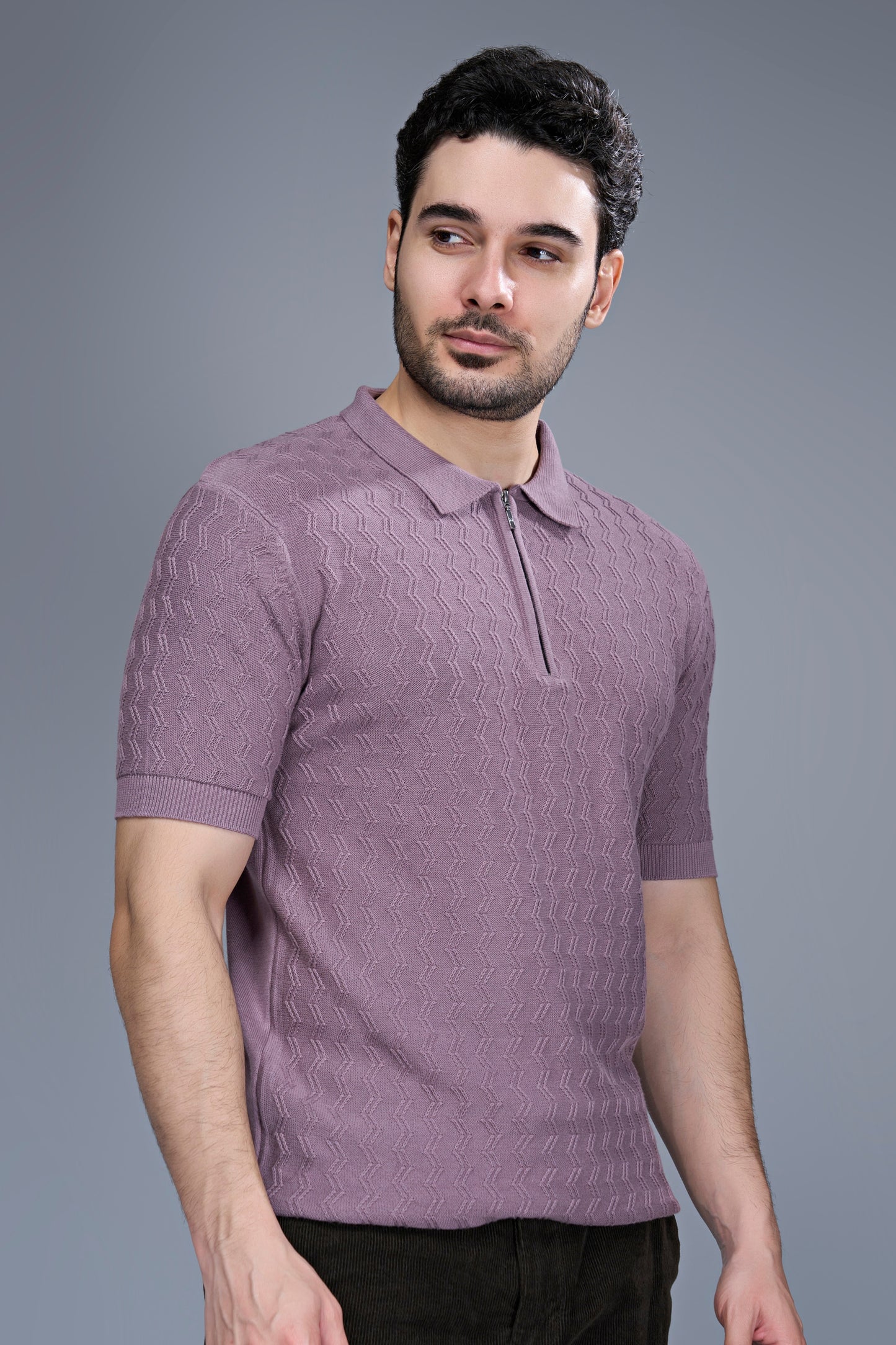 L.T.Pink - Luxe Knitted Polo Maxzone Clothing