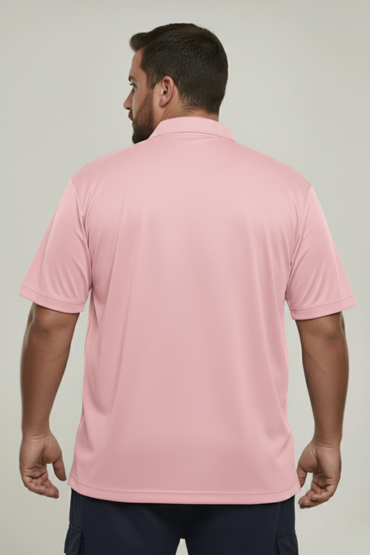 Mauve - Smart Tech Polo Plus Size