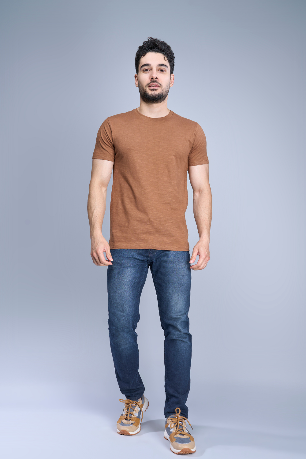 Obsession Solid Sand-Stone T-Shirt T-shirts Maxzone Clothing 38/M  