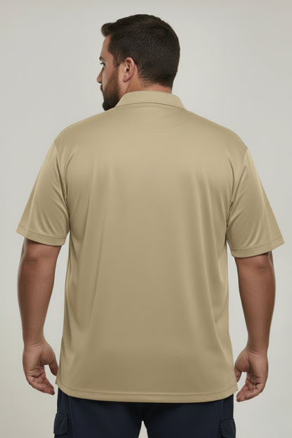 Sage Green - Smart Tech Polo Plus Size