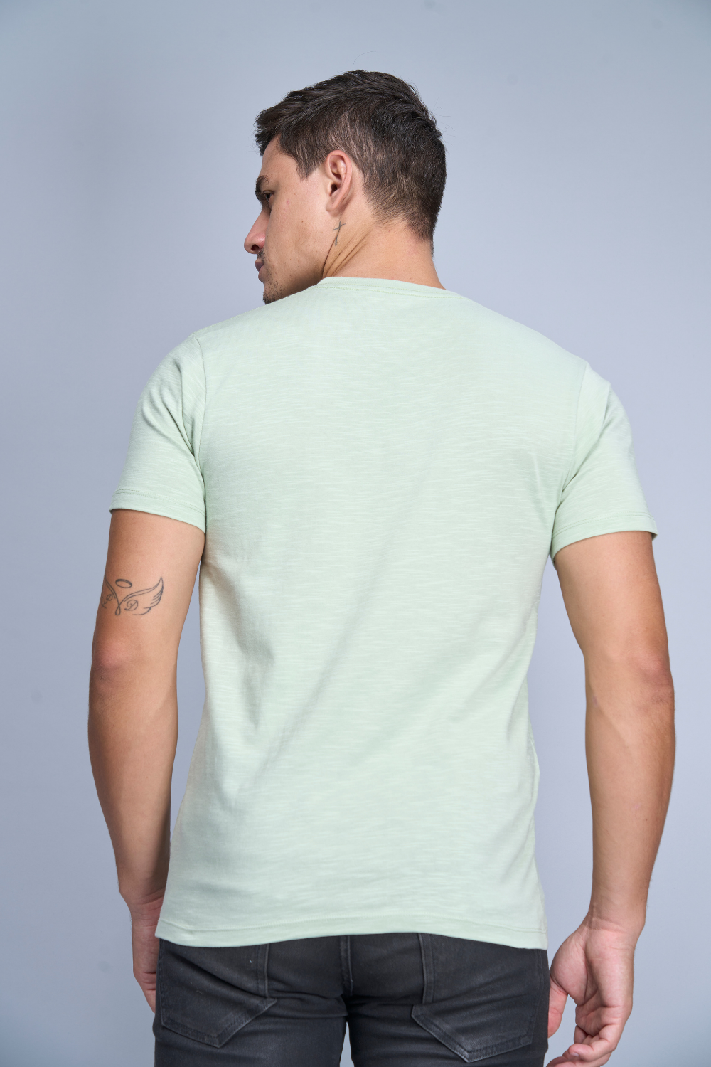 Obsession Solid Mint-Cream T-Shirt T-shirts Maxzone Clothing   