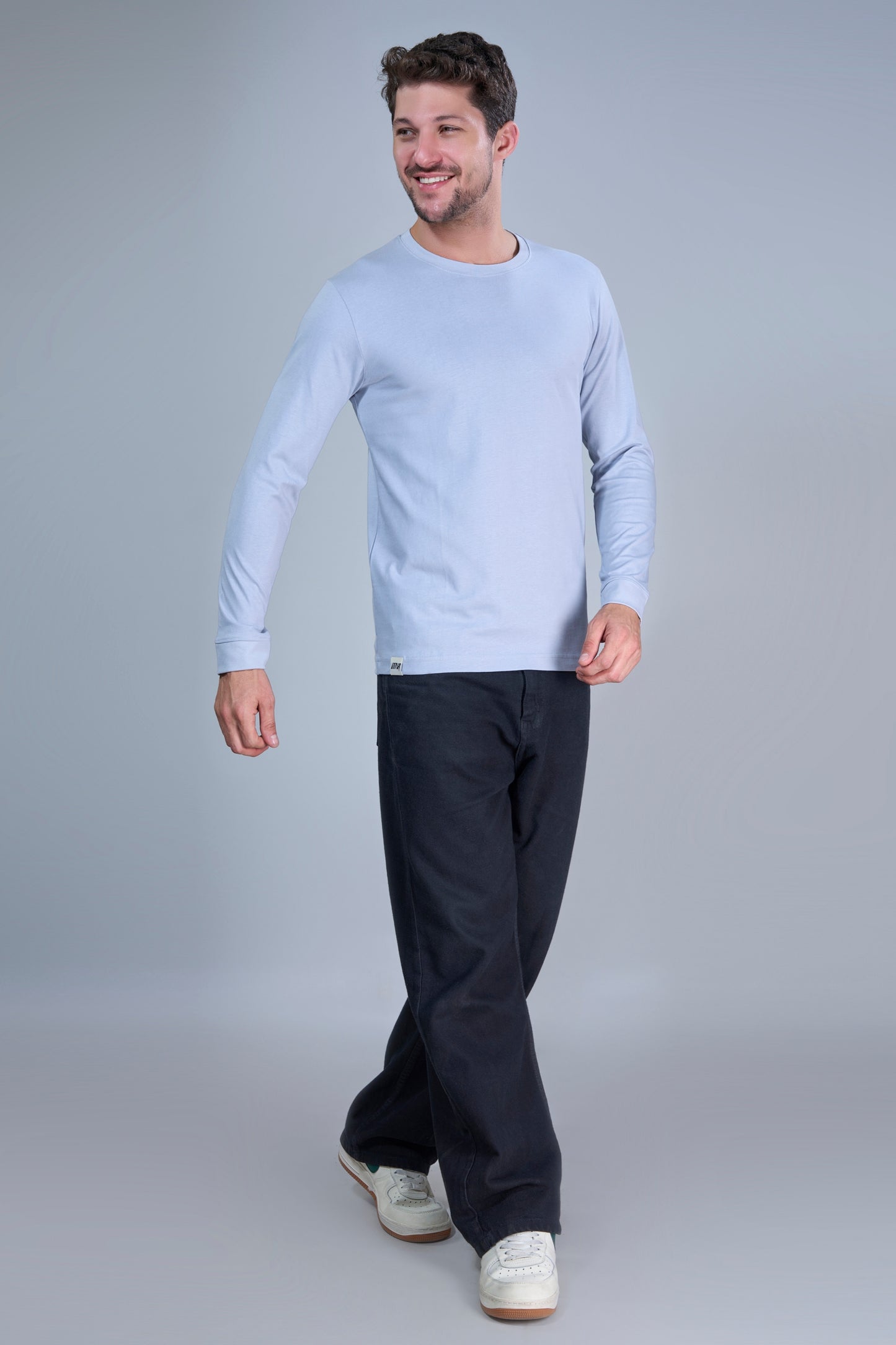 Light Blue Cotton IQ Full Sleeve