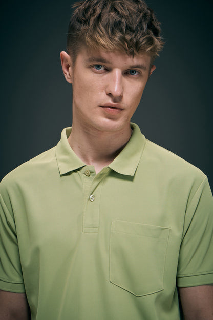 Spring Green - Smart Tech Pocket Polo