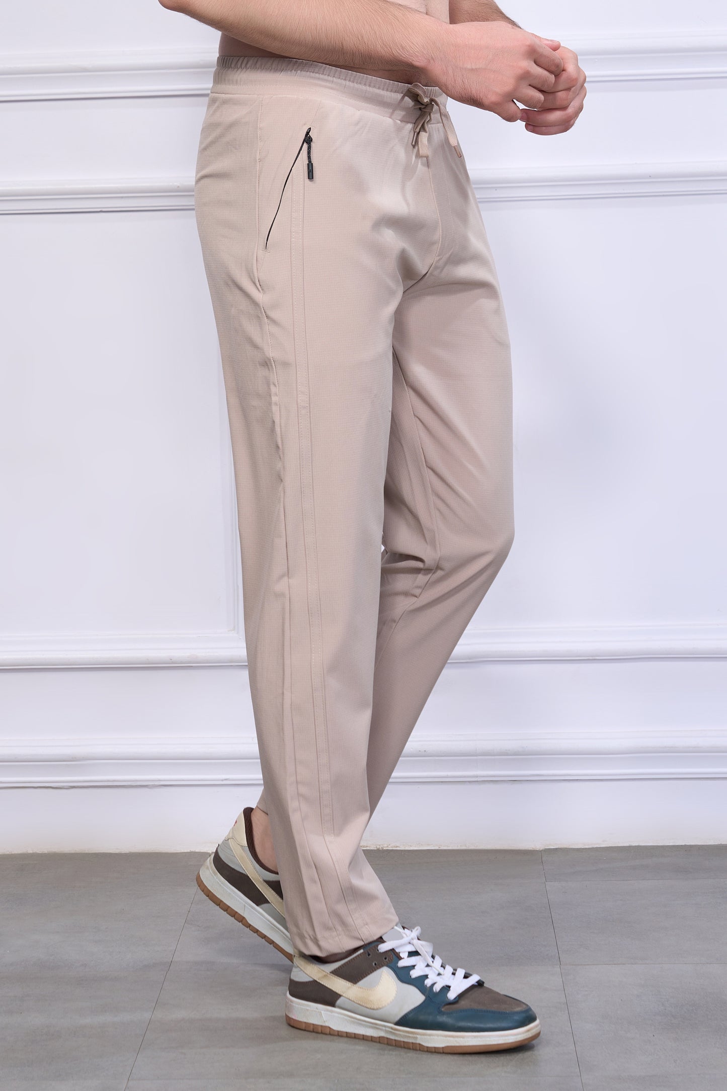 Drawstring Beige 365 Track Pant