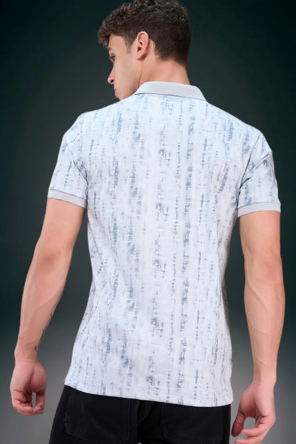 Glacier Grey - Aurelis Aop Polo T-shirt